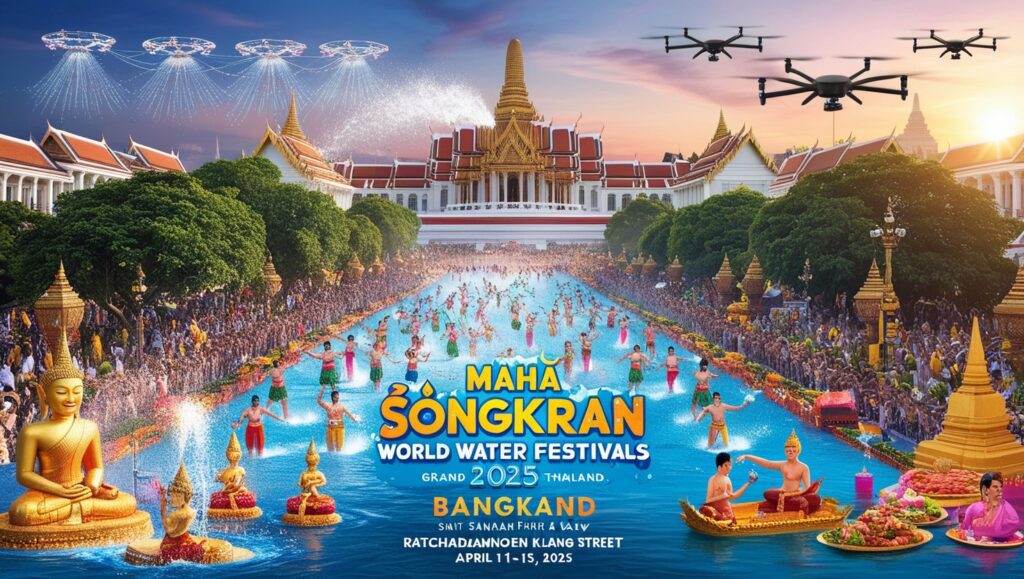 Маха Сонгкран 2025 в Бангкоке 11–15 апреля: водный фестиваль, парады, традиции. Гид для туристов!