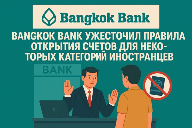 Открыть счет в Bangkok Bank иностранцу: Новые правила 2025