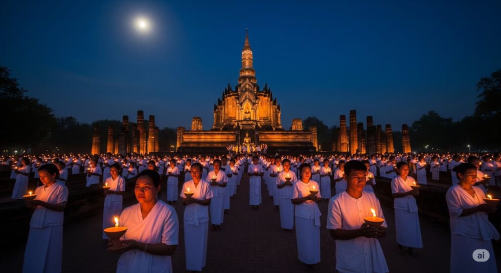День Асальха Буча 2025: гид по церемонии в Сукхотае