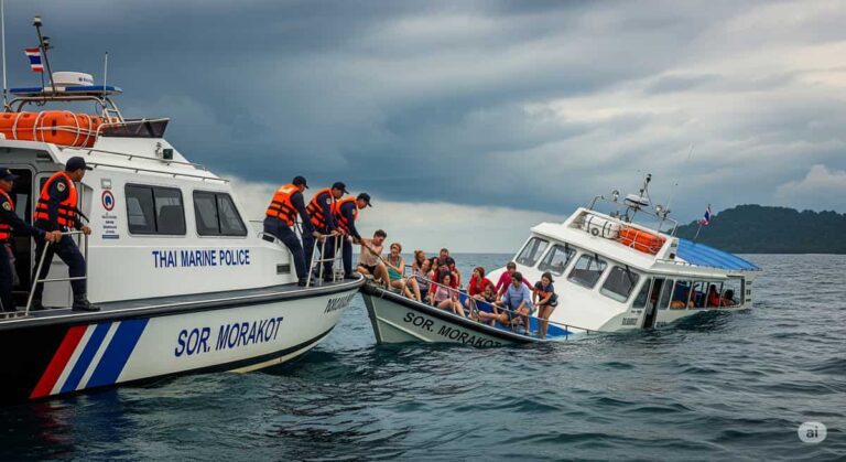 Иностранные туристы спасены Пхукет: Детали операции у тонущего судна