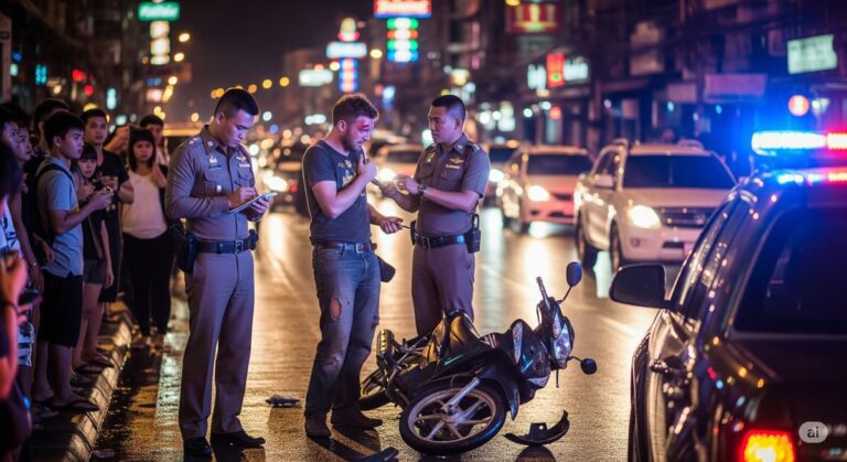 Паттайя: британец обвинен в трюке на мотоцикле, спровоцировал аварию