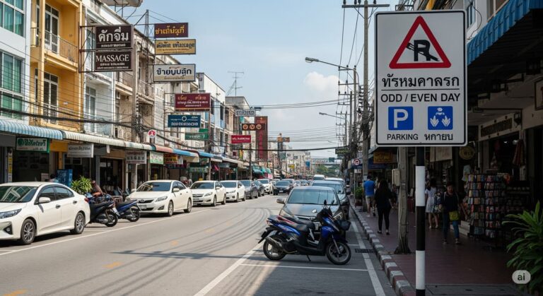 Паттайя: парковка по четным/нечетным дням расширяется