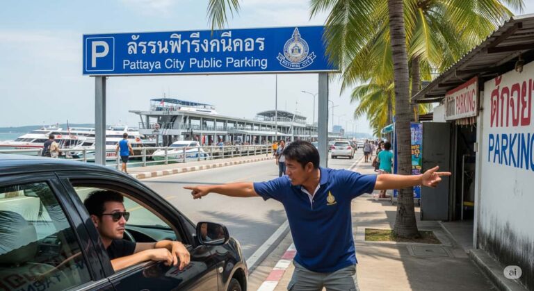 Туристы в Паттайе обеспокоены недобросовестными парковщиками у пирса Bali Hai. Посетителей направляют на частные стоянки вместо городских. Узнайте подробности о проблеме.