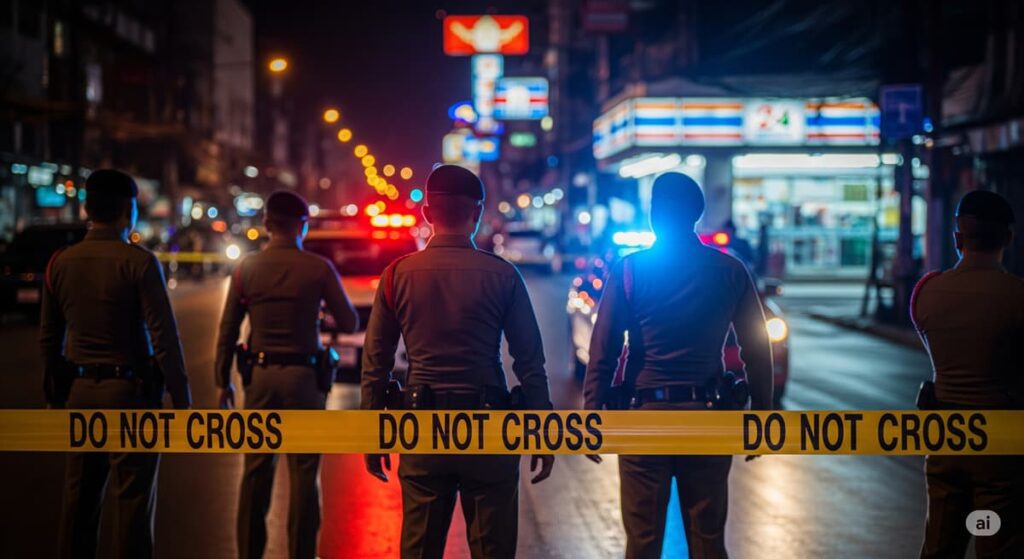 Паттайя: Мужчина с оружием сдался после осады магазина