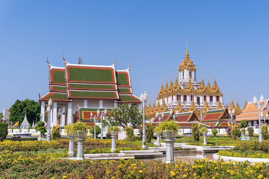 Традиционная тайская архитектура Гранд Палас Бангкок