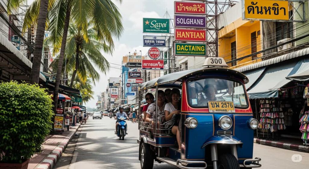 Транспорт в Паттайе 2025: Сонгтео, Такси, Аренда Байка | Полный Гид