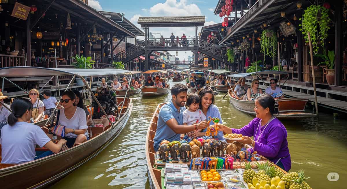 Новый тренд: Туристы из Индии Плавучий рынок Паттайи посещают чаще и тратят больше китайцев