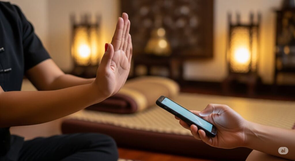 Турист пытался снимать массаж в Паттайе: инцидент с полицией