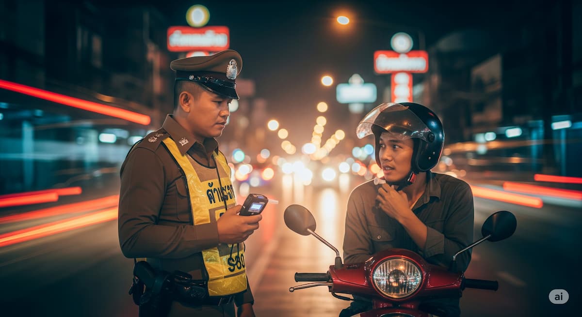 Отказ от алкотеста в Таиланде: наказание водителей