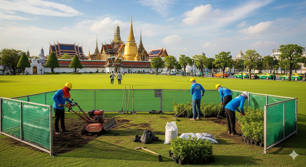 Ремонт Санам Луанг в Бангкоке: доступность парка для туристов