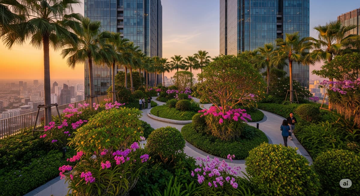 Dusit Central Park: сад на крыше 7 рай откроется 3 сентября