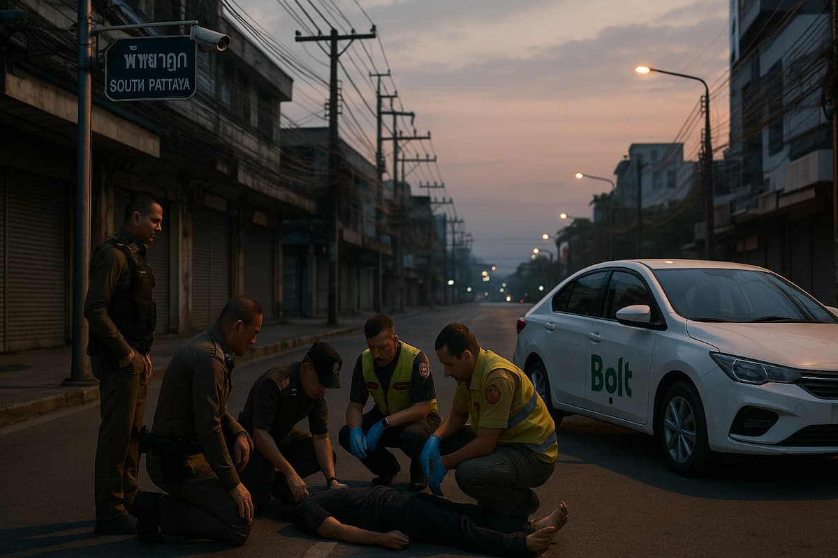 Турист из Франции пострадал в Паттайе после конфликта с водителем Bolt