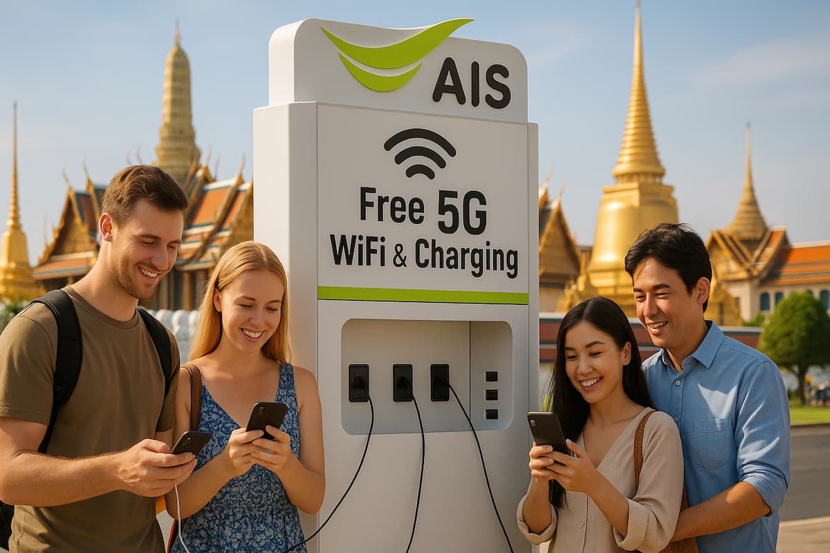 AIS: 5G у Королевского дворца и бесплатный Wi-Fi