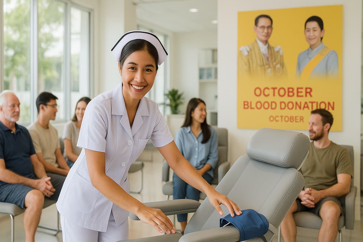 Пхукет: акция по сдаче крови в октябре в честь монархов