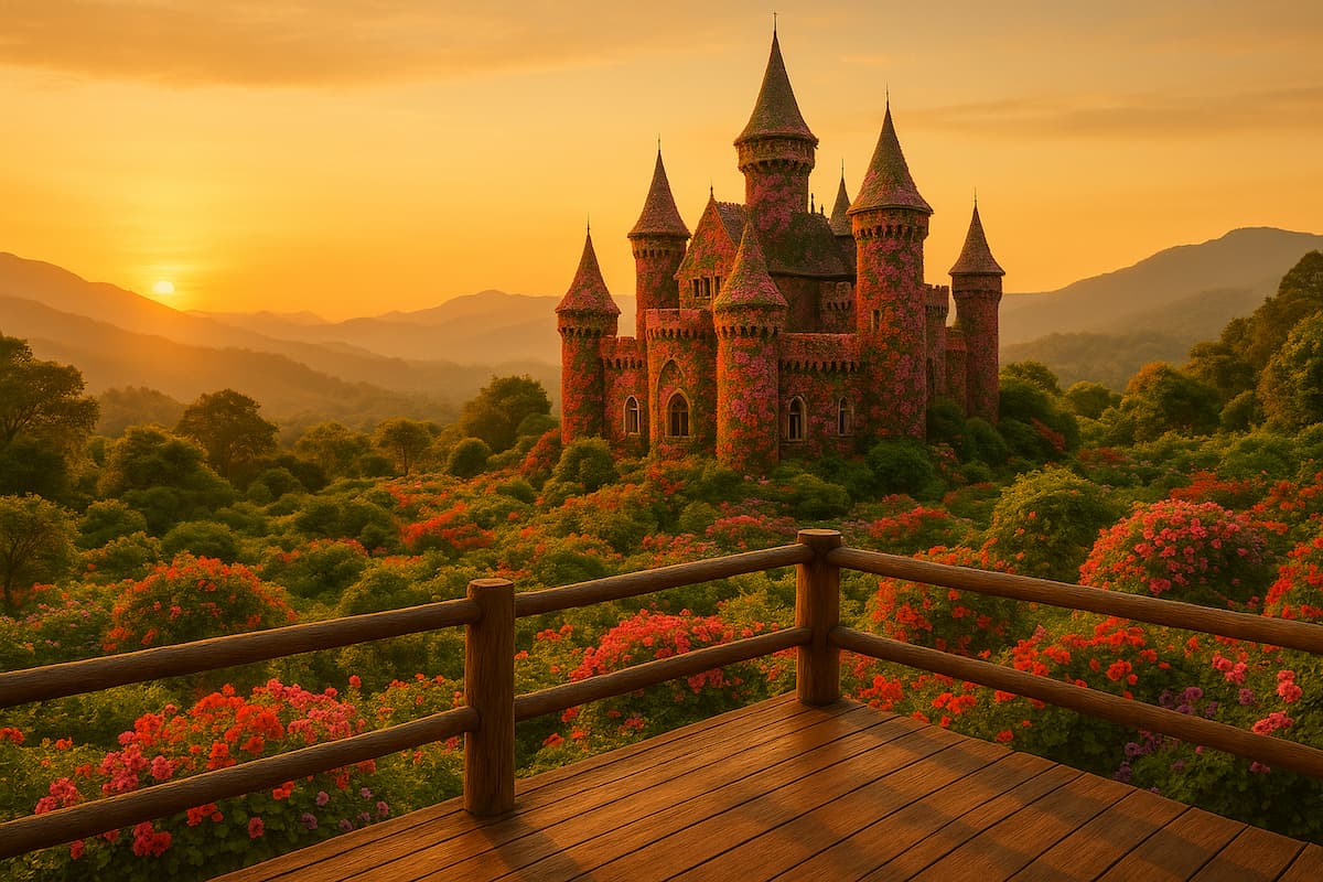 «Замок цветов»: новая достопримечательность Чиангмая